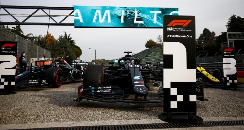 F1 : le palmarès des pole positions en 2020 - Valtteri Bottas après sa pole position au Grand Prix d'Émilie-Romagne