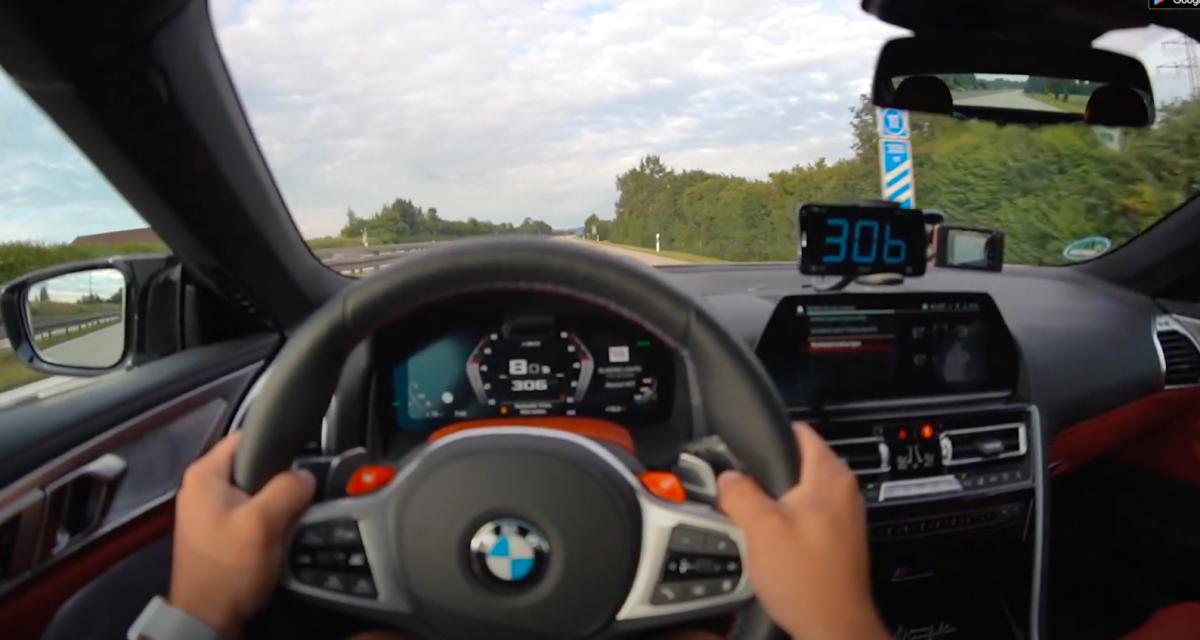 À fond de compteur : la BMW M8 atteint les 310 km/h sur autoroute (vidéo)