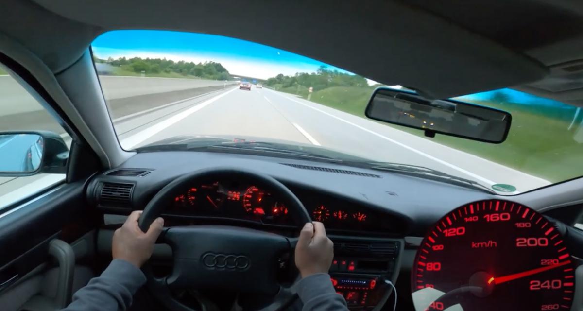À fond de compteur en Audi A6 : il frôle les 240 km/h au volant d'une antiquité de 1994 (vidéo)
