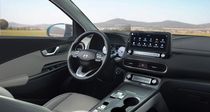 Hyundai Kona Electric (2021) : restylage de surface et progression technologique - Nouvelles technos
