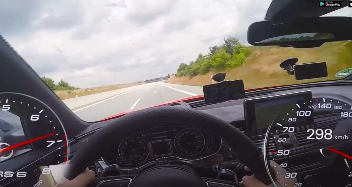 À fond de compteur : une RS6 joue avec une BMW M2 à près de 300 km/h en toute légalité (vidéo)