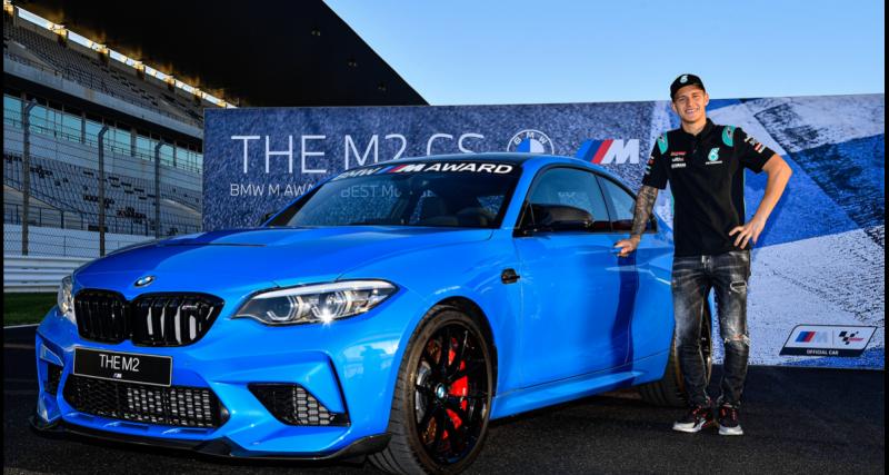 - Fabio Quartararo remporte une BMW M2, il va l’offrir à son père