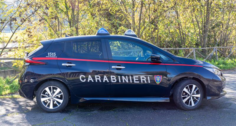 Nissan livre 52 Leaf électriques pour les Carabiniers - Nissan Leaf version Carabinieri