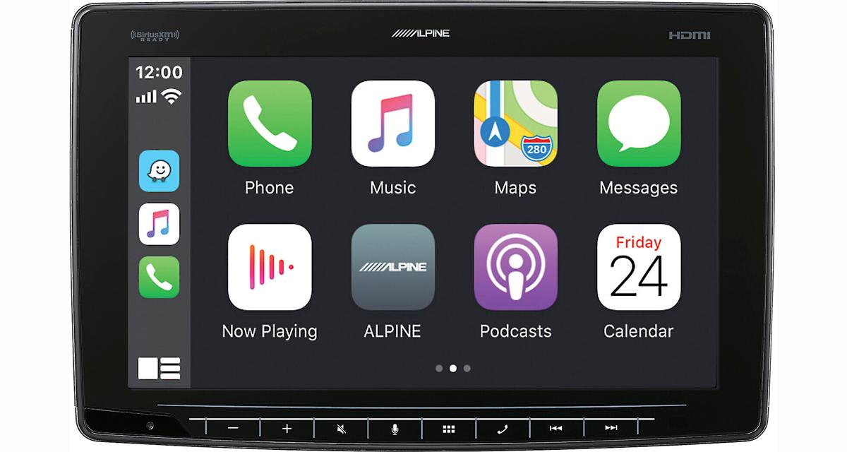 Alpine-Electronics présente un autoradio CarPlay avec écran de 11 pouces