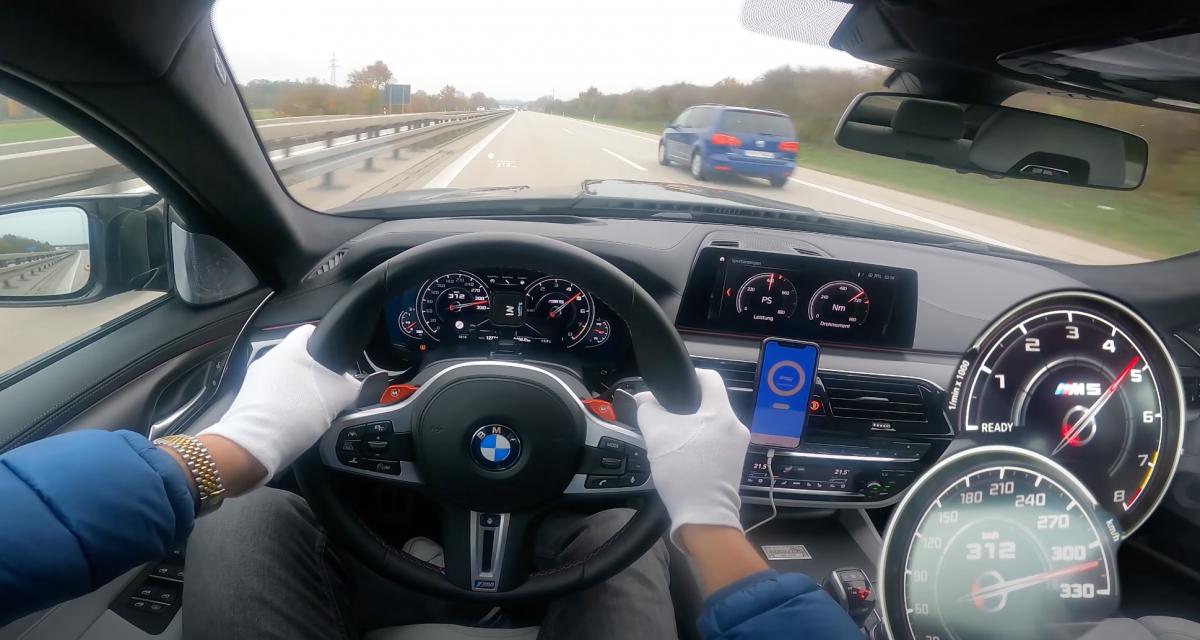 VIDEO. Il s'amuse à plus de 300 km/h sur l'autoroute avec son prototype BMW de 1000 chevaux