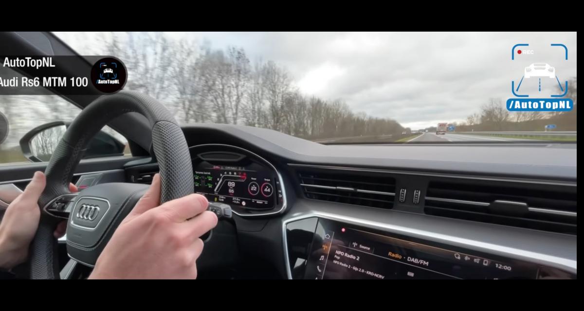 333 km/h sur l'autoroute, cette Audi RS6 de 1001 chevaux écrase tout sur son passage (vidéo)