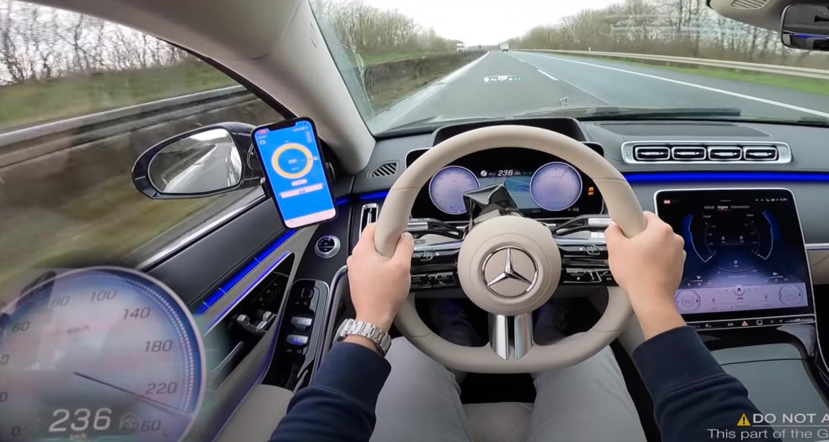 VIDEO. La nouvelle Mercedes Classe S allie luxe et puissance sur l'autoroute allemande