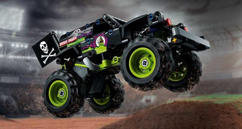 Les Monster Trucks Grave Digger et Max-D déclinés en Lego Technic - Plus vrais que nature