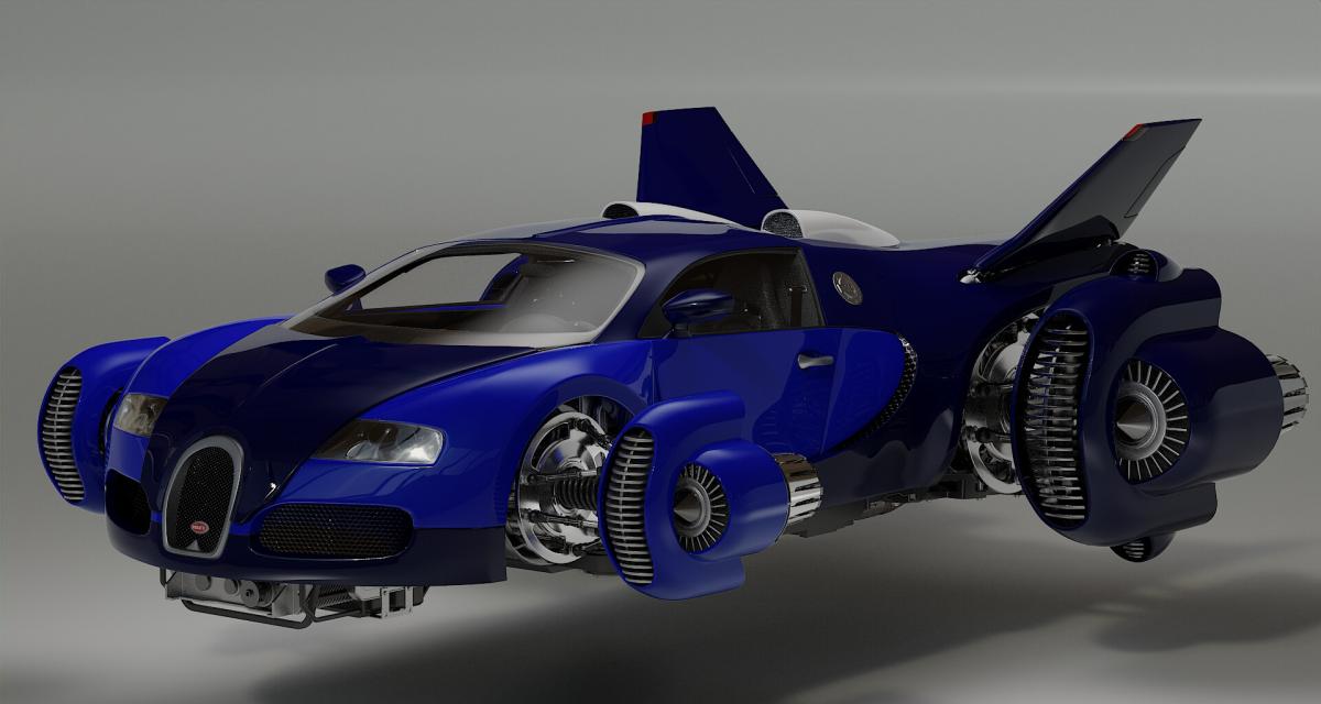 PHOTOS. Bugatti Spacester ou comment la Veyron devient une voiture volante