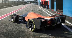 PHOTOS - La F1 du futur : linéaire, électrique, compacte et refermée, voilà ce qu’imagine ce concept 