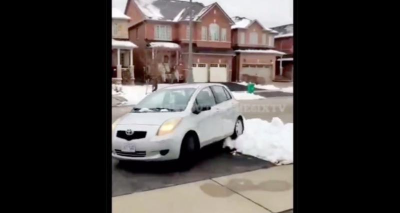  - VIDEO - Une nouvelle preuve que le karma existe avec ce voleur qui termine coincé dans la neige avec sa voiture 