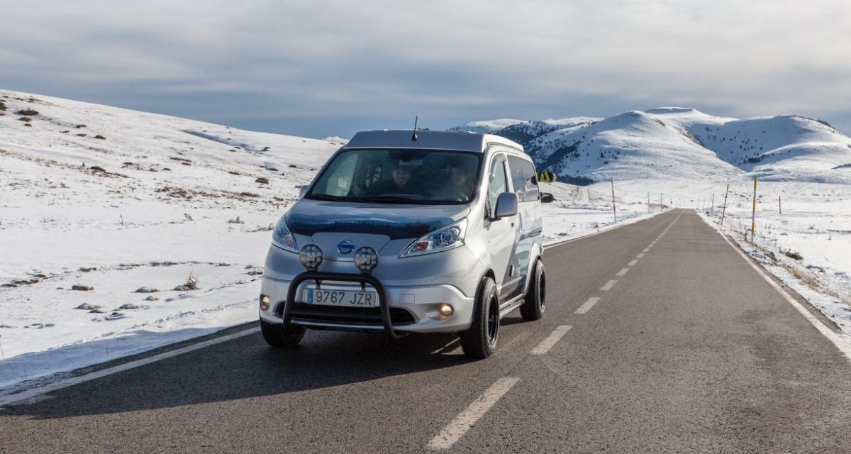 Nissan transforme son e-NV200 en camping-car pour l’hiver