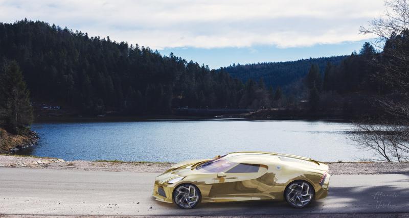 Et si la Bugatti La Voiture Noire se parait d’or ? - Plus bling-bling ce n’est pas possible 