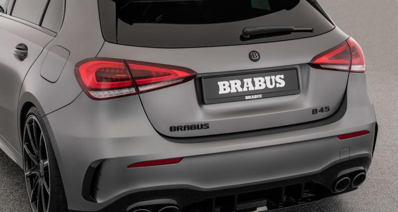 Brabus B45 : la Mercedes-AMG A 45 S tutoie les étoiles (à trois branches) - Comme d’hab’, c’est full black et ça en jette