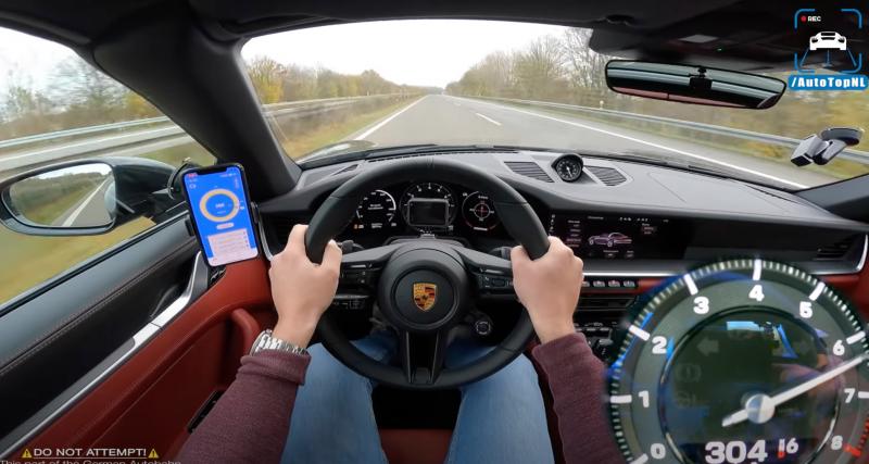  - À plus de 300 km/h au volant d’une Porsche 911 Targa 4S qui a de la puissance à revendre