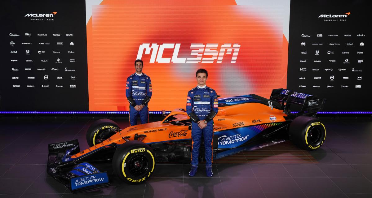 F1 : la McLaren 2021 de Ricciardo et Norris en images