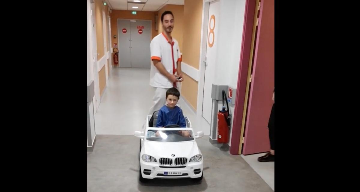 Cet hôpital du Lot-et-Garonne propose aux enfants de se rendre eux-mêmes au bloc opératoire... en voiture
