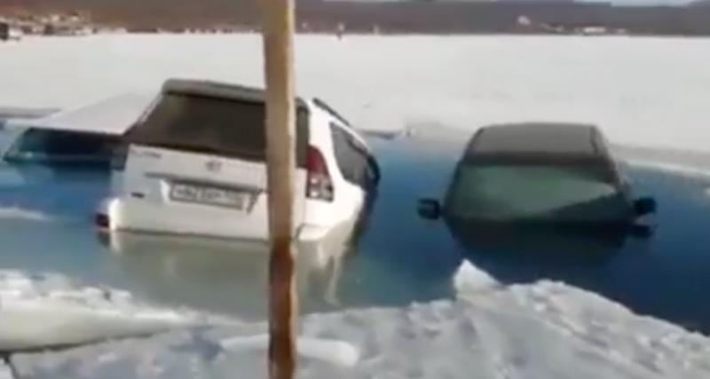  - Se garer sur un lac gelé, forcément ça présente des risques