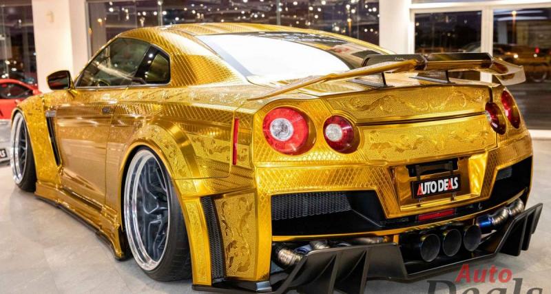 550.000$ pour cette Nissan GT-R plaquée or de 820 chevaux, une affaire ! - L’extérieur a été retouché, le moteur aussi