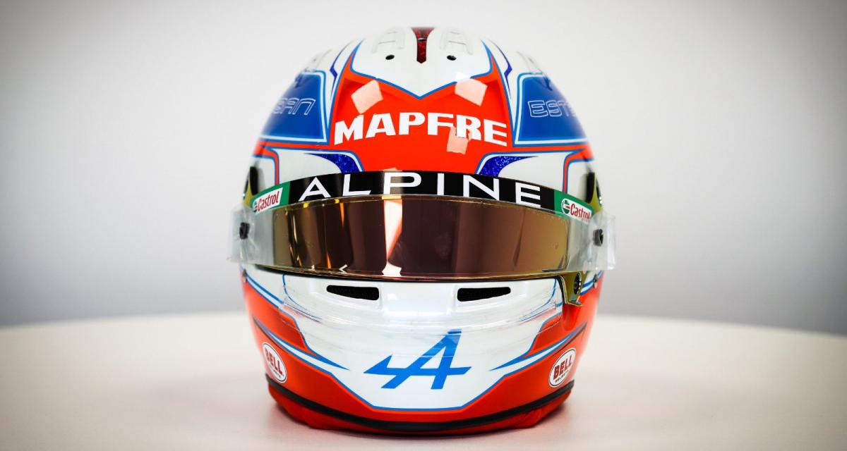 F1 : les photos du nouveau casque d’Ocon pour la saison 2021
