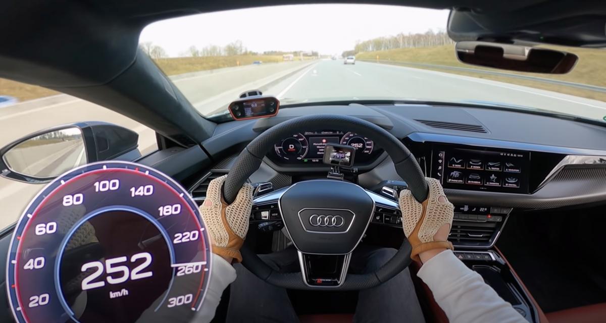 La nouvelle Audi RS e-tron (2021) poussée dans ses retranchements sur l'autoroute