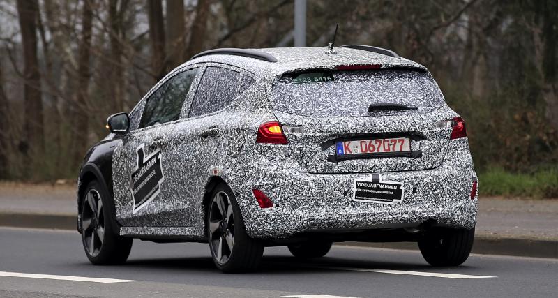 Ford Fiesta (2021) : vers un restylage significatif de la citadine ? - Ford Fiesta (2022) sous camouflage