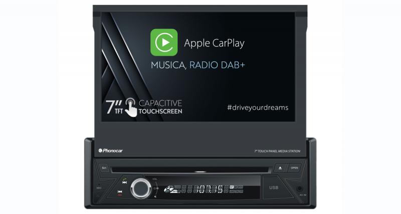  - Phonocar présente un autoradio multimédia 1 DIN avec CarPlay et DAB à un prix canon