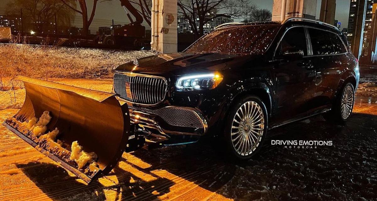 Le rappeur Drake transforme sa Mercedes-Maybach en une déneigeuse de luxe