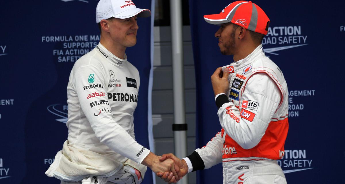 Micheal Schumacher et Sir Lewis Hamilton