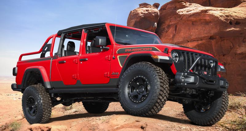  - Jeep Red Bare Gladiator Rubicon : un pick-up personnalisé hautement désirable
