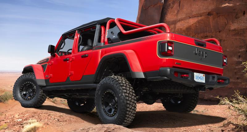 Jeep Red Bare Gladiator Rubicon : un pick-up personnalisé hautement désirable - Jeep Red Bare Gladiator Rubicon