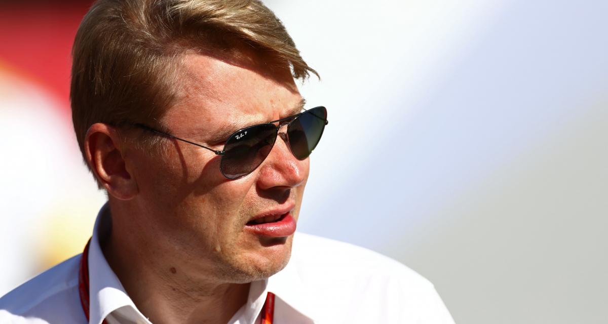 Mika Häkkinen assiste au Grand Prix d'Espagne en 2017
