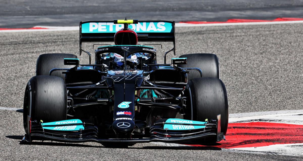 Valtteri Bottas lors des tests du Grand Prix de Bahrein 2021