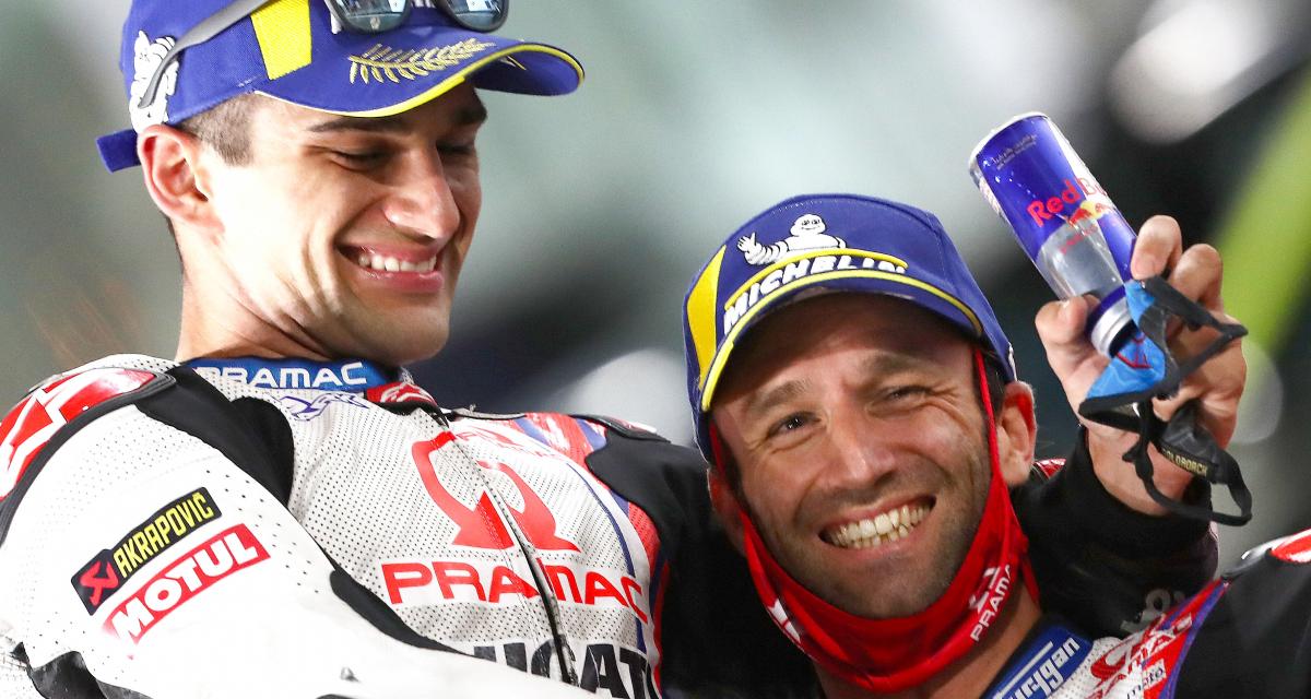Jorge Martín et Johann Zarco lors du Grand Prix de Doha 2021 de MotoGP