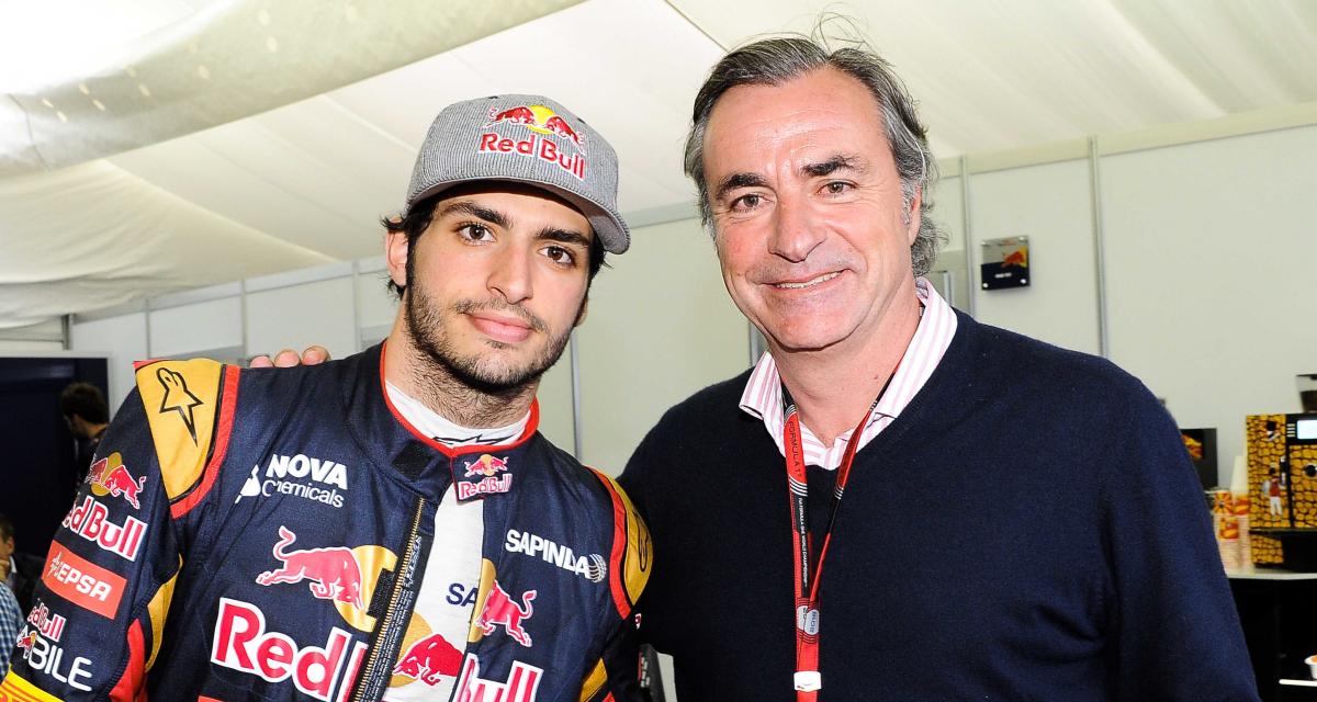 Carlos Sainz Jr et son père lors du Grand Prix d'Australie en 2015