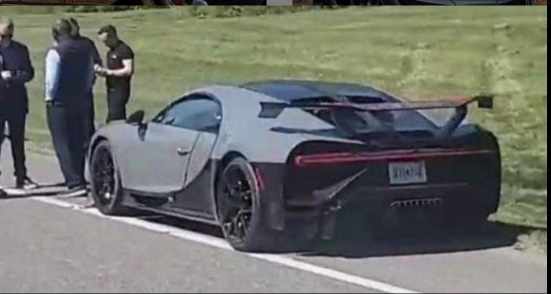  - VIDEO - Vous ne verrez pas ça tous les jours : une Bugatti Chiron Pur Sport impliquée dans un accident de la route