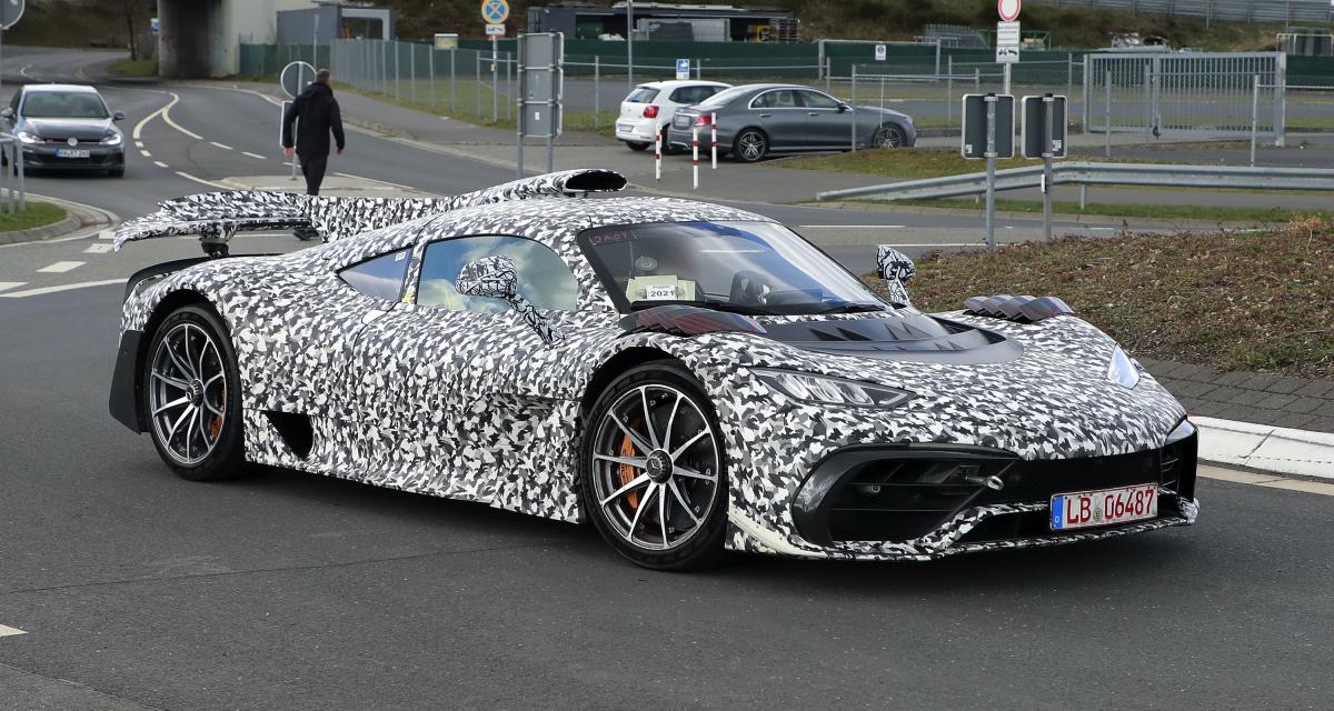 Mercedes-AMG One sous camouflage