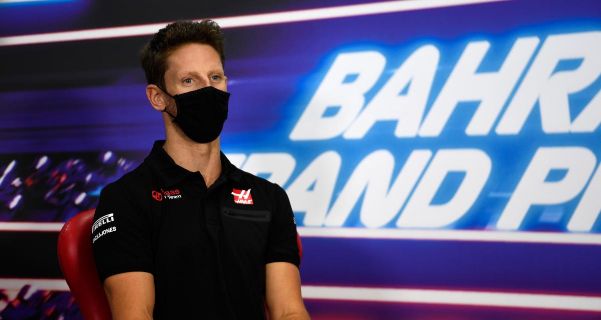 Romain Grosjean lors du Grand Prix de Bahrein en 2020