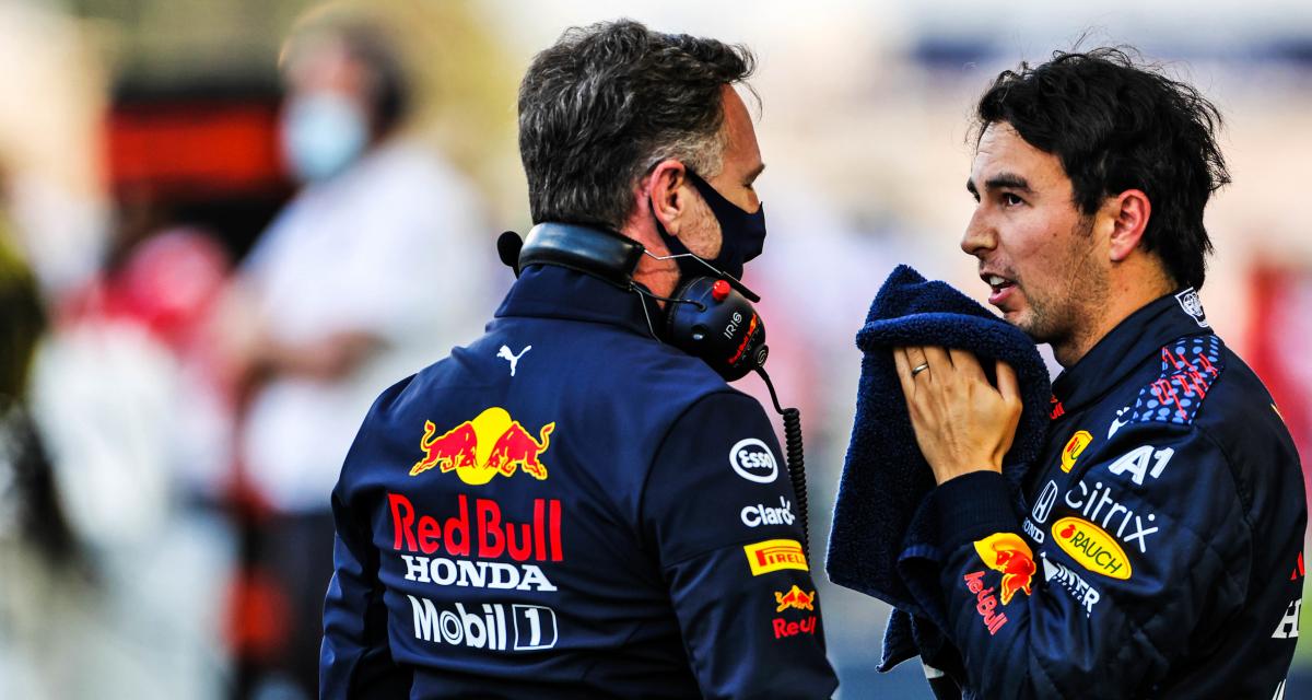Christian Horner & Sergio Pérez - Grand Prix de Bahrein - 2021