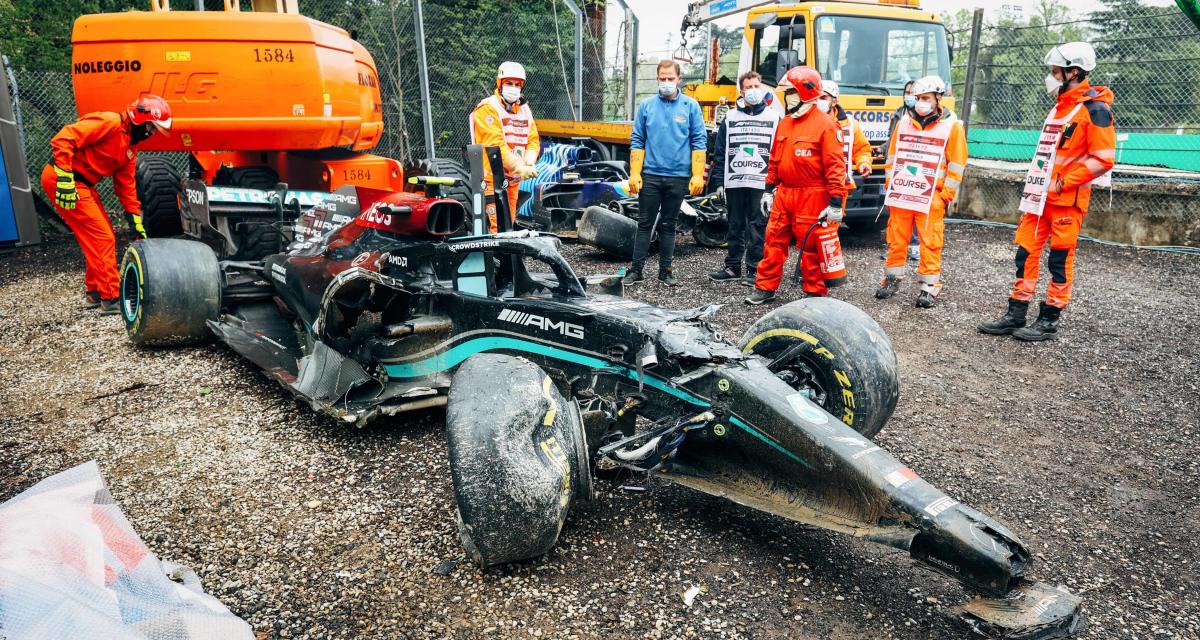 GP d'Emilie Romagne de F1 : le crash de Bottas risque de coûter très cher à Mercedes