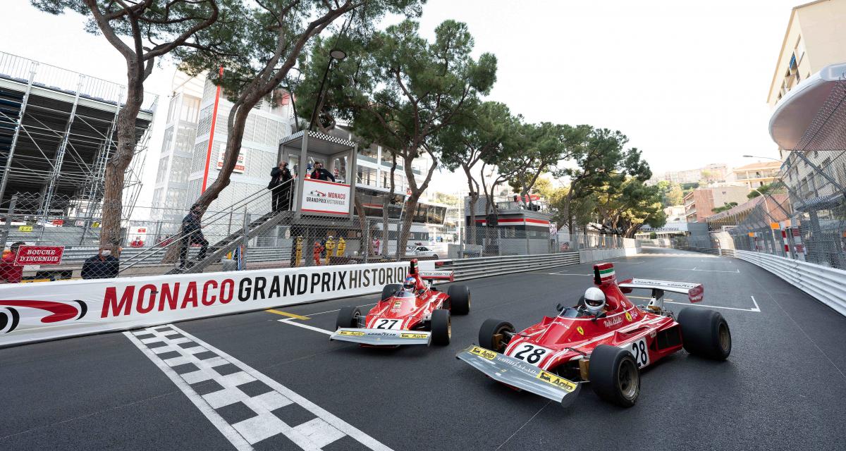 Grand Prix Historique de Monaco 2021 : les accidents d'Alesi, Caffi et Arnoux aux volants de leur Ferrari
