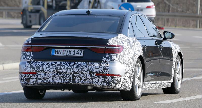 Audi A8 restylée (2022) : la berline de luxe est passée sous le bistouri (spyshots) - La future Audi R8 restylée sous camouflage