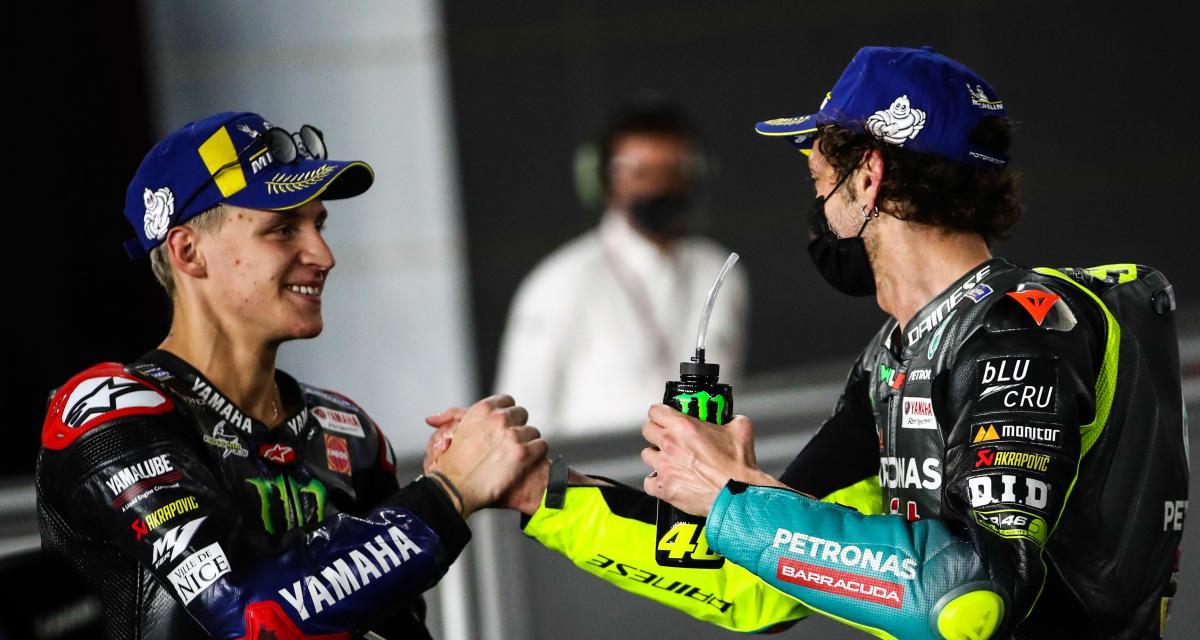Quartararo et Rossi réunis par Yamaha pour une photo symbolique