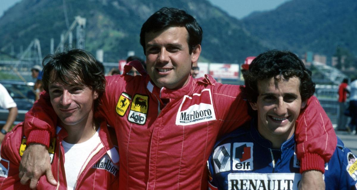 René Arnoud, Patrick Tambay & Alain Prost - Grand Prix du Brésil - 1983