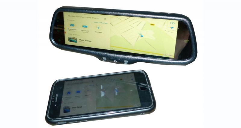  - ABC Multimedia Systems présente un rétroviseur avec fonction MirrorLink pour Smartphones