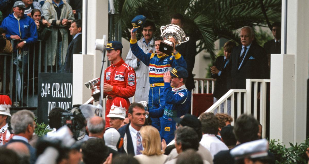 Le podium du Grand Prix de Monaco 1996