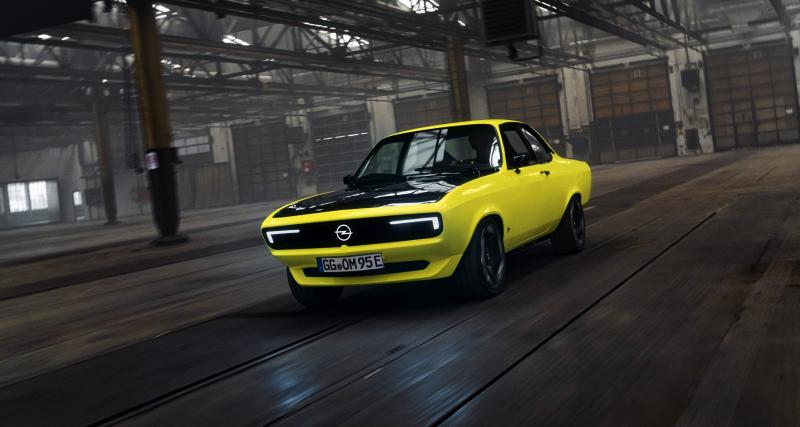 Opel Manta GSe ElektroMod : la marque allemande s’amuse à électrifier son coupé des 70’s - Opel Manta GSe ElektroMod