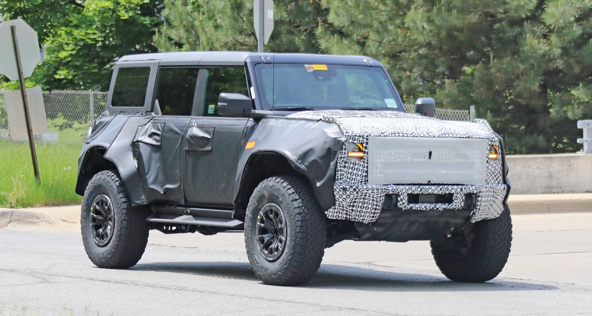Le Ford Bronco Raptor sous camouflage