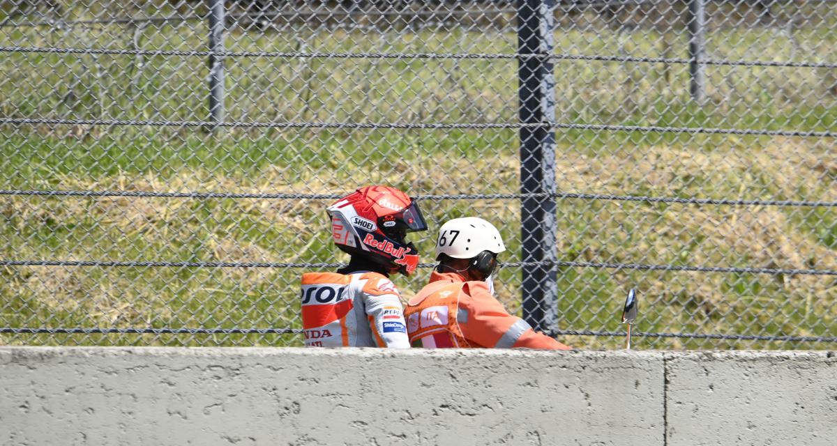 Marc Marquez - crash du Grand Prix d'Italie - 2021