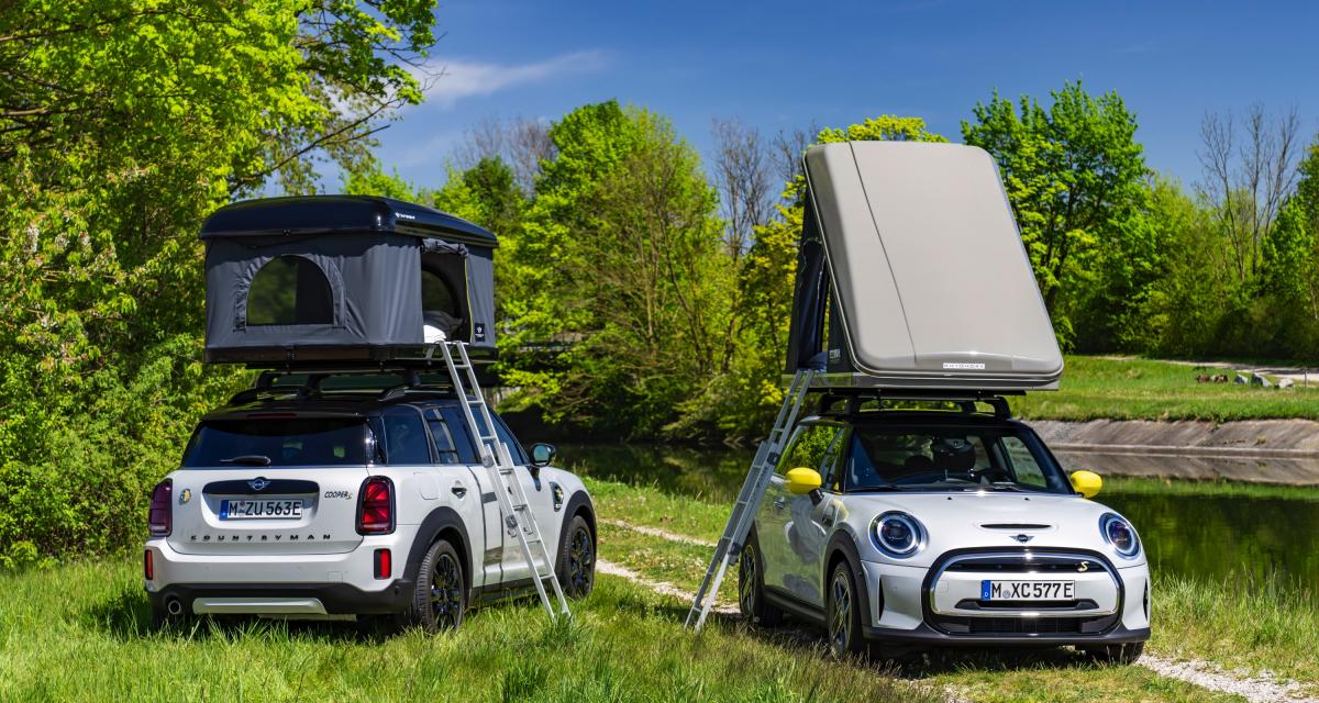 Camping-car : des tentes de toit 100% évasion pour les Mini Cooper SE et Countryman ALL4
